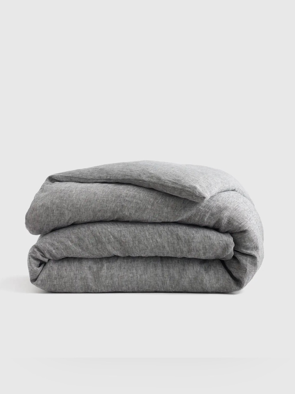 NWT Quince European Linen King/Cal King Duvet Cover - Charcoal Chambray